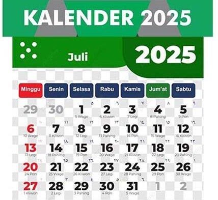 Kalender 2025: 25 Juli Jadi Hari Apa? Ada Hari Kuliner Sedunia!
